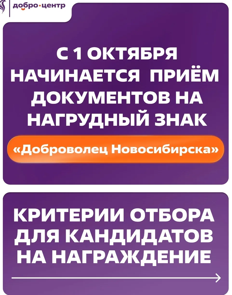 Нагрудный знак «Доброволец Новосибирска» — 2026: как получить и что важно знать